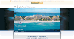 Desktop Screenshot of meliahotels.talentnest.com